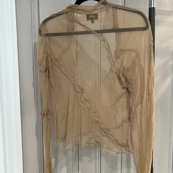 Fendi by Karl Lagerfeld spring 2000 chiffon sheer blouse (Met Gala 2023 theme!!) - Picture 6 of 7